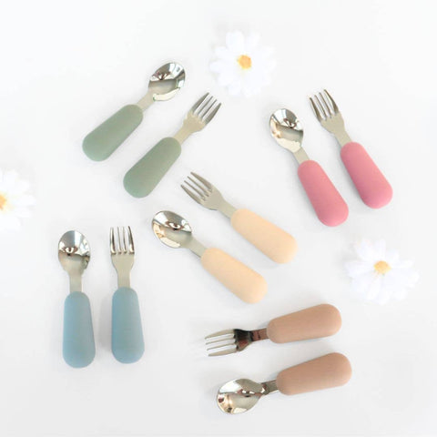 Baby Bliss - Stainless Steel & Silicone Silverware - Home & Well