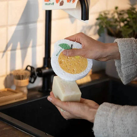 Solid Dish Soap Sponge Scrubber Bundle | Plantish - Home & Well