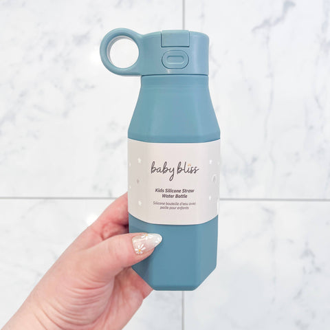 Baby Bliss - Kids Water Bottle - Dusty Blue - Home & Well