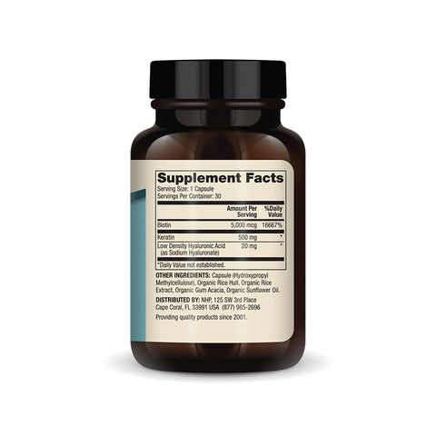 Hair, Skin and Nails Biotin, Keratin & Hyaluronic Acid - Home & Well