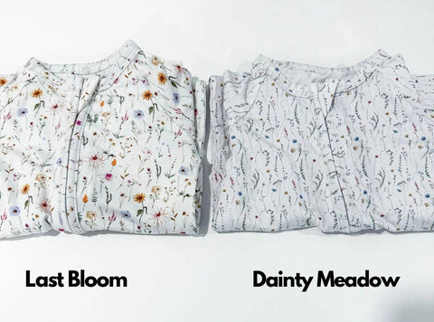 Early Grey - Bamboo Zip Sleeper - Dainty Meadow - Home & Well
