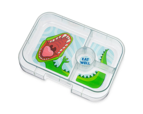 Yumbox Panino- Leakproof Sandwich Friendly Bento Box - Wow Red (Dinosaur)