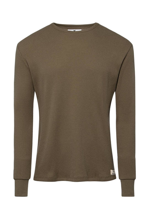 Wolfe Co. Apparel and Goods® - Olive Straight Hem Waffle Knit - Home & Well