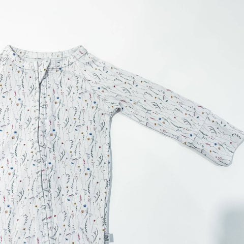 Early Grey - Bamboo Zip Sleeper - Dainty Meadow - Home & Well