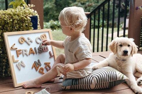 Brooklyn Neutral - Silicone Alphabet Magnets - Home & Well