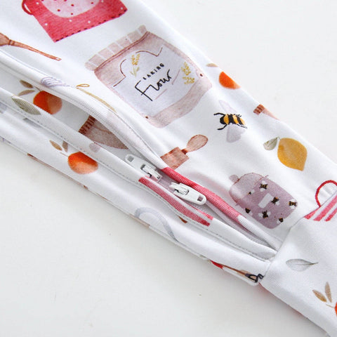 Early Grey - Bamboo Zip Sleeper - Baking - Home & Well