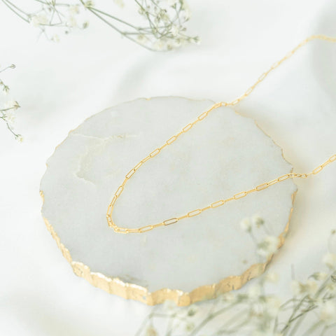 PETITE GOLD - Paperclip Chain - Home & Well