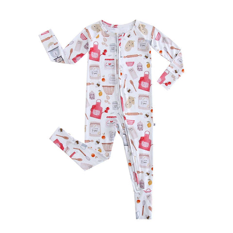 Early Grey - Bamboo Zip Sleeper - Baking - Home & Well