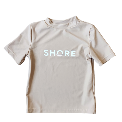 Shore Apparel - Khaki - Short Sleeve Rashguard - Home & Well