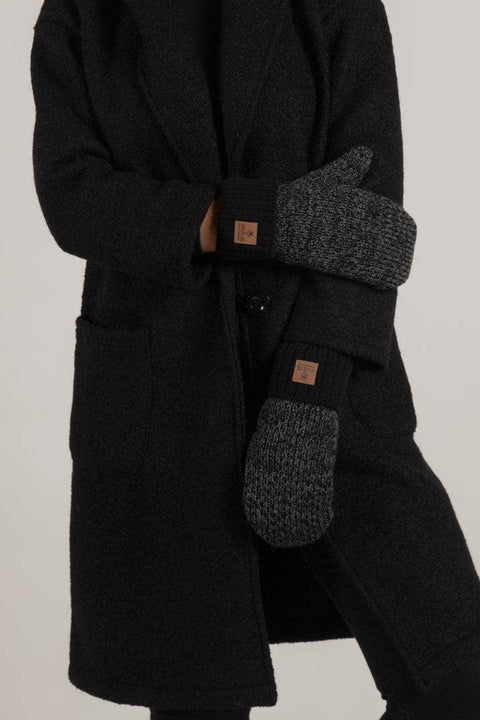 Wolfe Co. Apparel and Goods® - Charcoal Fleece Lined Mitts - Home & Well