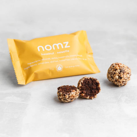 nomz - Organic hazelnut energy bites
