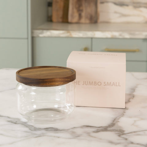The Breakfast Pantry - The Jumbo Small Glass Canister - Home & Well