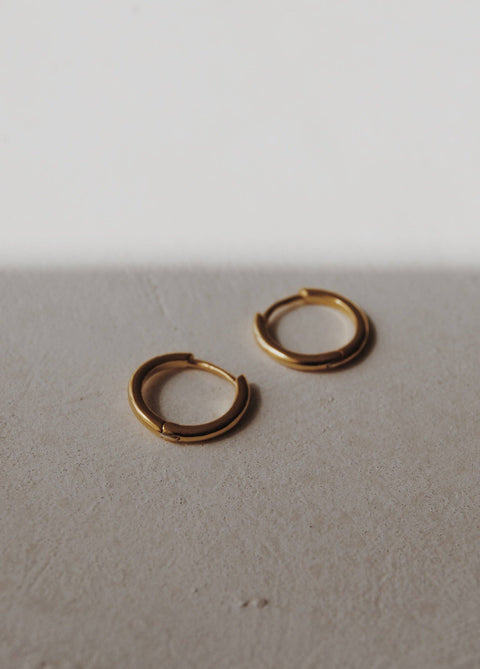 Olive Branch Jewlery & Co. Simple Huggie Hoops (Rose Gold) - Home & Well