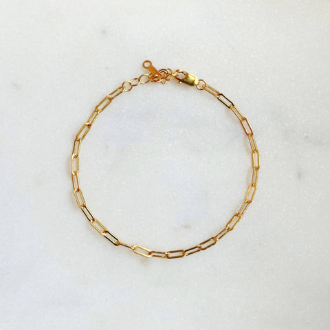 PETITE GOLD - Paperclip Bracelet - Home & Well