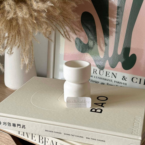 Studio Akiyo - Scandi Elevated Single Tea Light Candle Holder | Minimalist