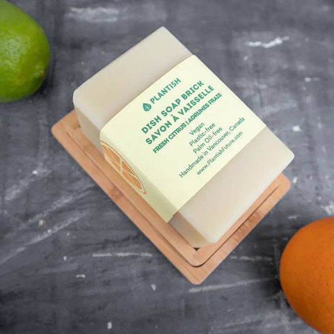 Plantish - Fresh Citrus - Solid Dish Soap Brick (13oz)
