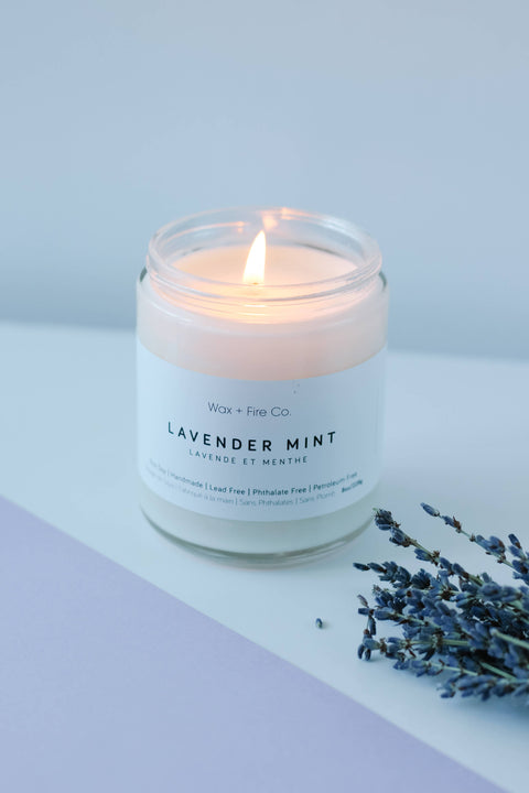 Lavender Mint Soy Candle - Home & Well
