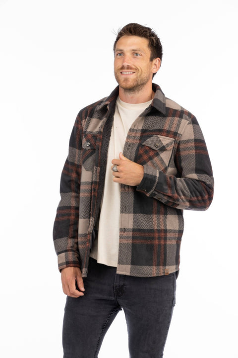 LIV Outdoor - Men's Koda Sherpa Lined Shirt Jacket - Home & Well
