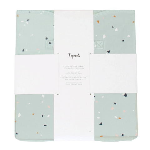 3 Sprouts - Recycled Fabric Folding Chest - Terrazzo Colours - Home & Well