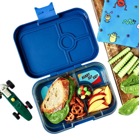 Yumbox - Leakproof Sandwich Friendly Bento Box - Monte Carlo Blue - Home & Well