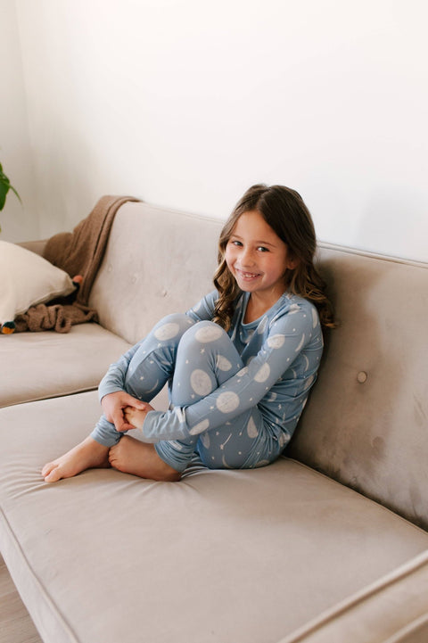 Stay Dreamy - Reach For The Moon Bamboo Long Sleeve PJ Set - Home & Well