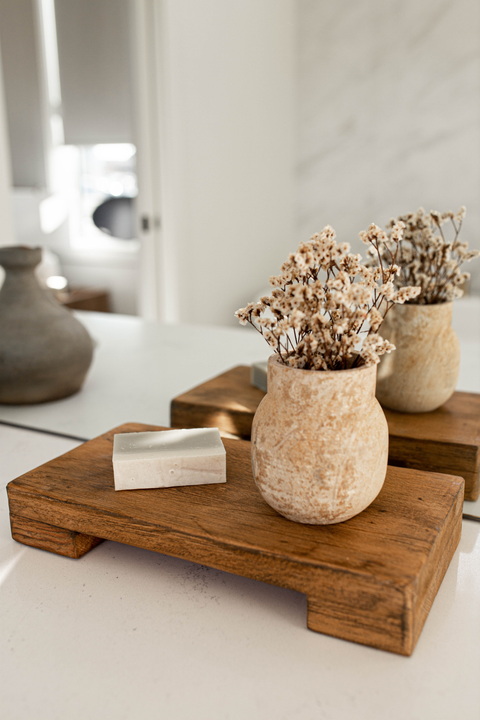 Trivet Reclaim Wood Riser Toffee Stain Medium - Home & Well
