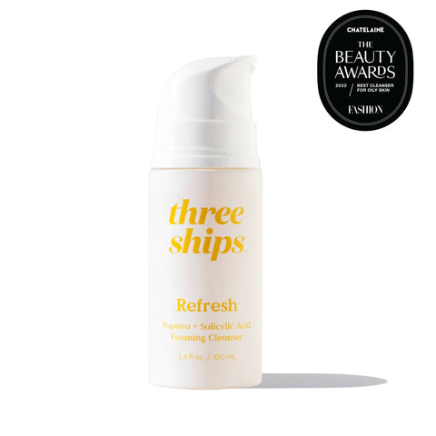Three Ships Beauty - Refresh Papaya + Salicylic Acid Cleanser (100mL) - Home & Well
