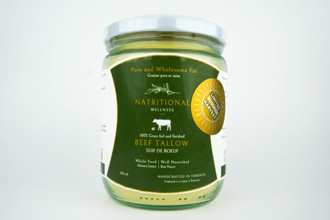 Natritional Wellness Beef Tallow (Grass - Fed and Finished) - Home & Well