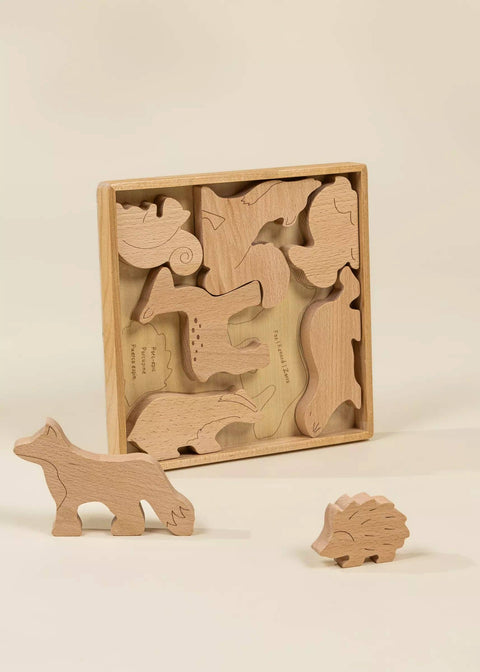 Coco Village - Wooden Balance Puzzle - Forest (8 pcs) - Home & Well