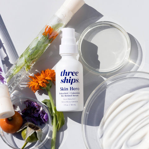Three Ships - Skin Hero Bakuchiol + Calendula Bio - Retinol Serum (30mL) - Home & Well
