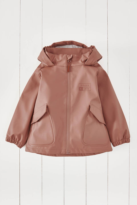 Grass & Air - Rose Kids Waterproof Rain Jacket