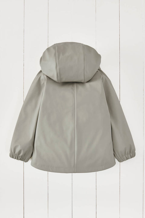 Grass & Air - Geothermal Grey Kids Waterproof Rain Jacket