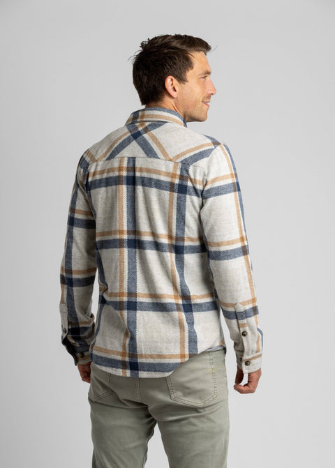 LIV Outdoor - Men's Lichen Stretch Flannel Button Shirt - Home & Well