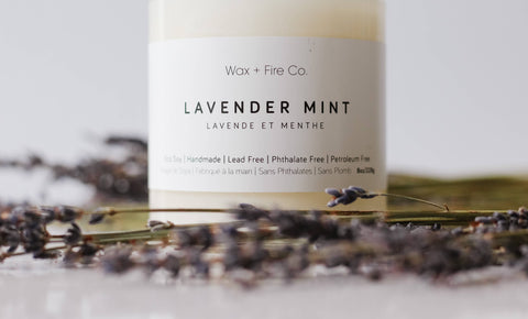 Lavender Mint Soy Candle - Home & Well