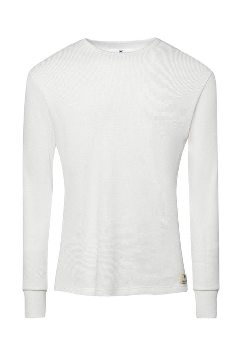 Wolfe Co. Apparel and Goods® - White Straight Hem Waffle Knit - Home & Well