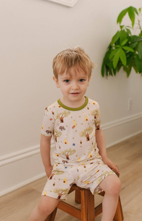 Stay Dreamy - Rumbly Tumbly (Winnie The Pooh) Bamboo Short and T-Shirt Pj Set - Home & Well
