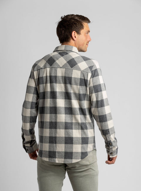 LIV Outdoor - Men's Lichen Stretch Flannel Button Shirt - Home & Well