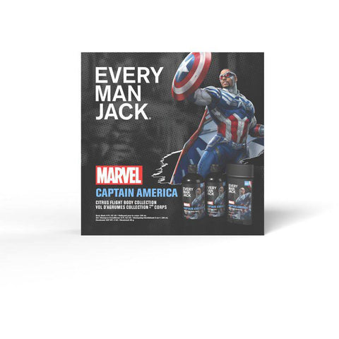 Every Man Jack Marvel Captain America Gift Set - Home & Well