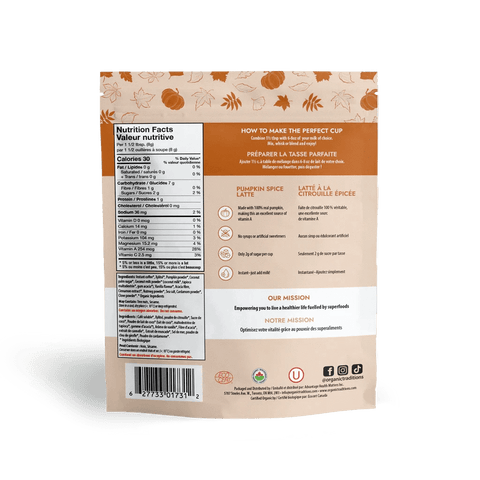ORGANIC TRADITIONS Pumpkin Spice Latte - Home & Well