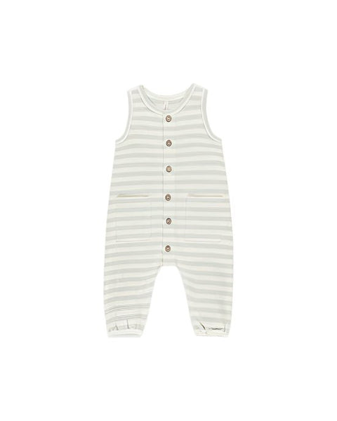Waffle Jumpsuit | Mint Stripe | Quincy Mae - Home & Well