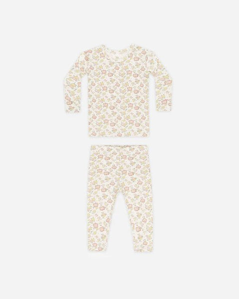 Bamboo Pajama Set Bloom | QUINCY MAE - Home & Well