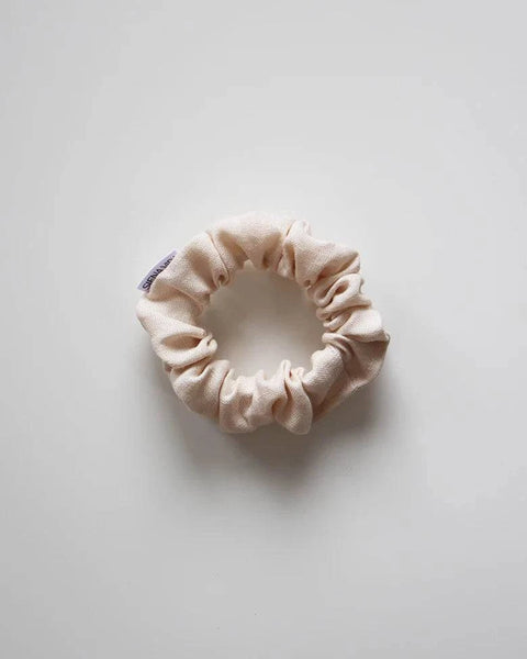 Siena Vida Cream Linen Scrunchie - Beau - Home & Well