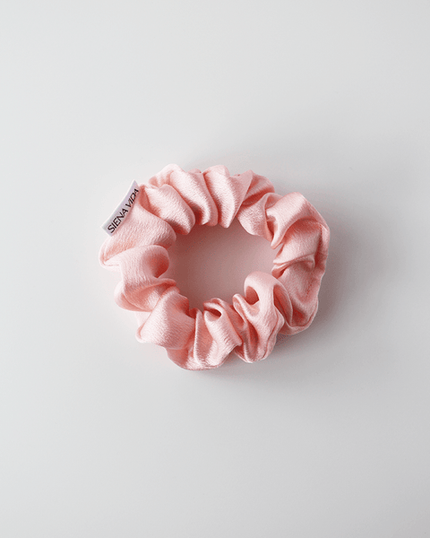 Siena Vida Petal Pink Silk Scrunchie - Home & Well