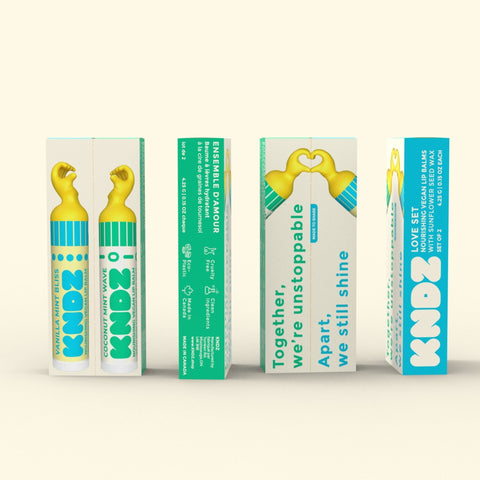 KNDZ Love Vegan Lip Balm Set - Home & Well