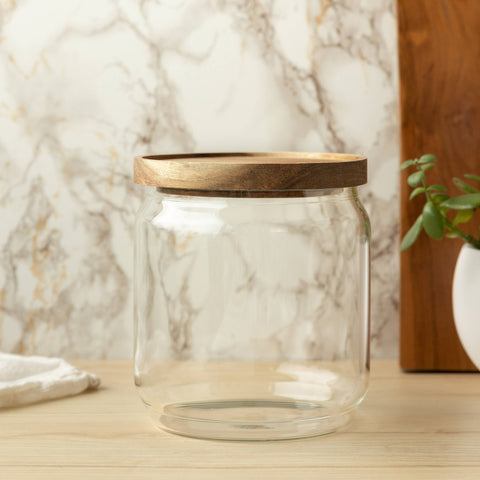 The Breakfast Pantry - The Jumbo Medium Glass Canister - Home & Well
