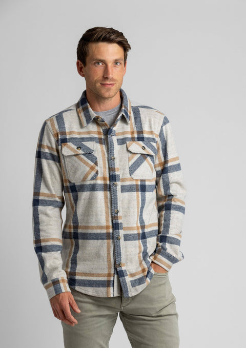 LIV Outdoor - Men's Lichen Stretch Flannel Button Shirt - Home & Well