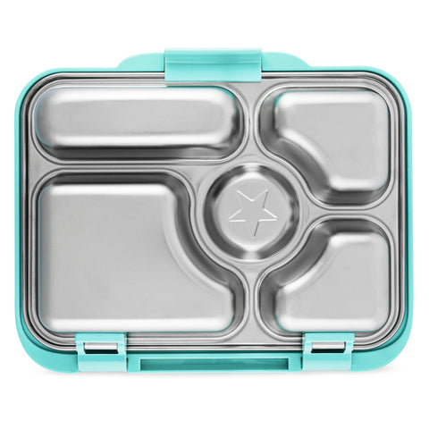 Yumbox - Stainless Steel Leakproof Bento Box - Tulum Blue - Home & Well