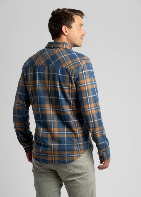LIV Outdoor - Men's Lichen Stretch Flannel Button Shirt - Home & Well