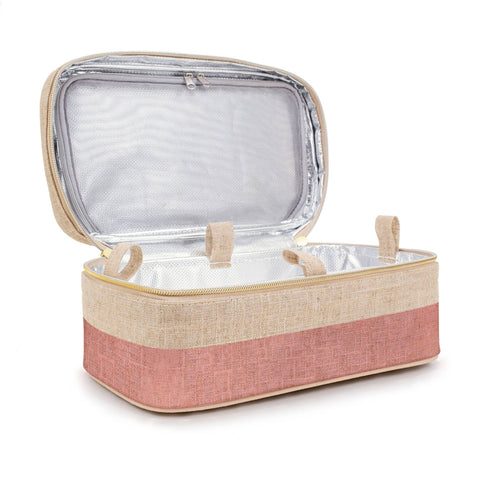 Rose Gold Colour Block Beauty Poche - Home & Well
