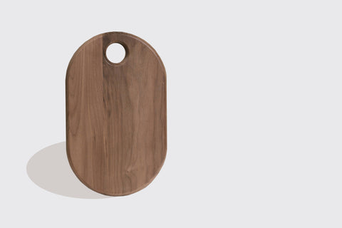 Hudson and Oak - Oval Walnut Cutting Board - Home & Well